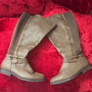 Lane Bryant Tan Over the‎ Knee Boots